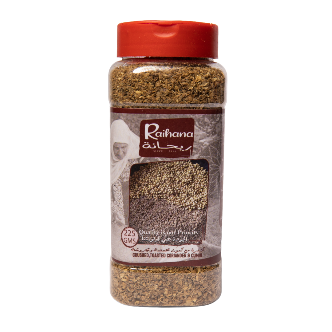 Raihana Crushed-Toasted Coriander & Cumin - 225 GM